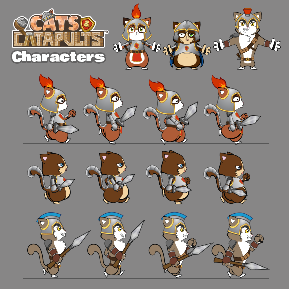 Cats & Catapults - Characters