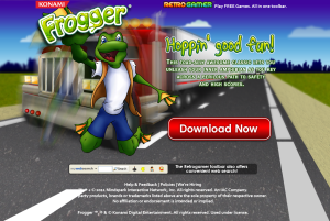 Frogger Landing Page